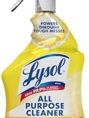 Lysol All Purpose Cleaner Spray Disinfectant Lemon Breeze Scent 32 oz Kills 99.9